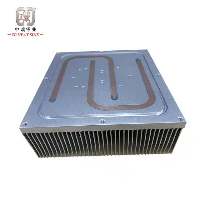 Copper Tube Aluminum Extrusion Heat Pipe Heat Sink