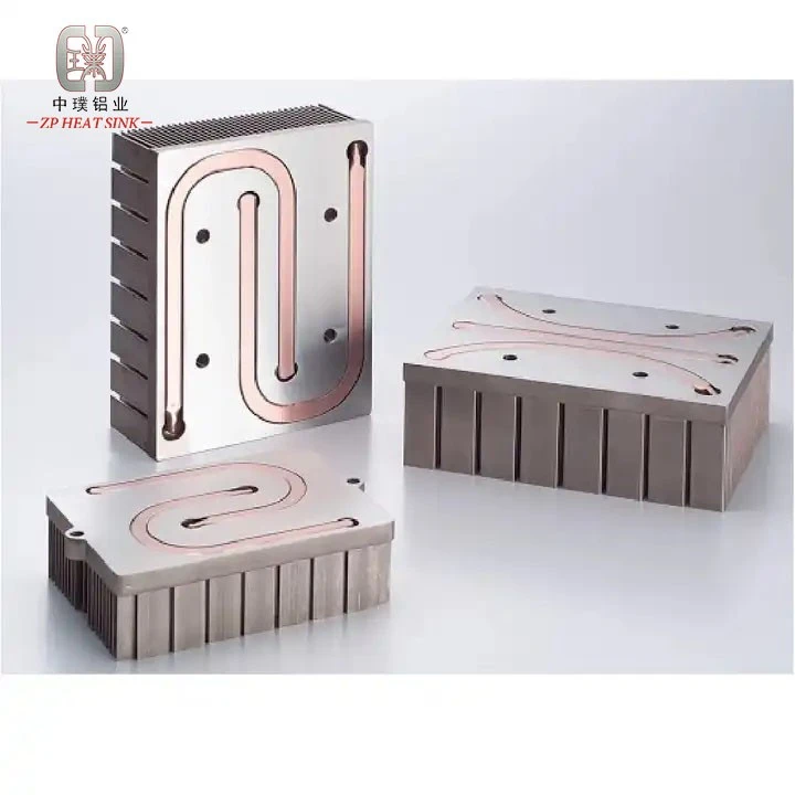 Copper Tube Aluminum Extrusion Heat Pipe Heat Sink