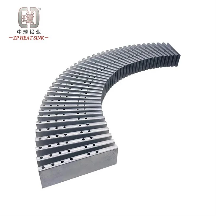 Large Aluminum Fold Fin Heat Sink Plate